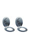 vidaXL Plastic Toilet Seat Gray 38cm