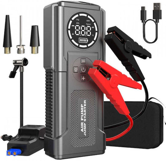 Starter Portabil Baterie Auto și Motocicletă 24000mAh cu Banca de Alimentare USB Pompă Obiectiv 12V