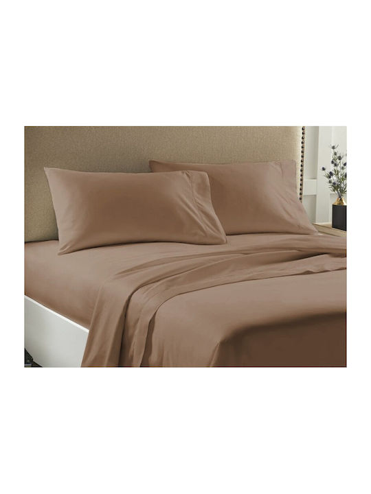 Duvet Cover Queen 220x240 Economy Mocha