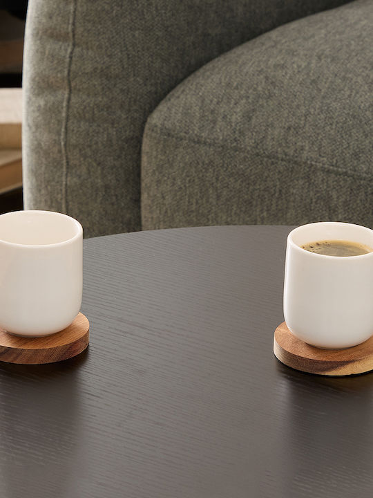S-d Elegance Σετ Φλιτζάνια Espresso από Πορσελάνη Καφέ 100ml 8τμχ