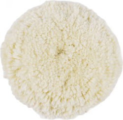 Polishing Disc Zola 130 Mm Diameter Velcro Fastening Compatible Polishing Machine Drill Polyester White Polishing Disc Zola 130 Mm Diameter Velcro Fastening Compatible Polishing Machine Drill Polyester White