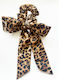 Scrunchie Σούρα Λεοπάρ Light Brown