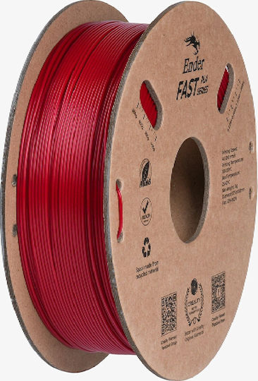 Creality3D PLA 3D Drucker Filament 1.75mm Feuerrot 1kg 1 Stück (Spule)