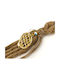 Perforated Hanging Lucky Charm Burner Brown made of Metal 20cm 1pcs
