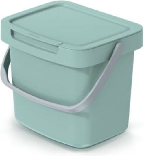 Iliadis Coș De Gunoi Systema Q Plastic Verde 3lt