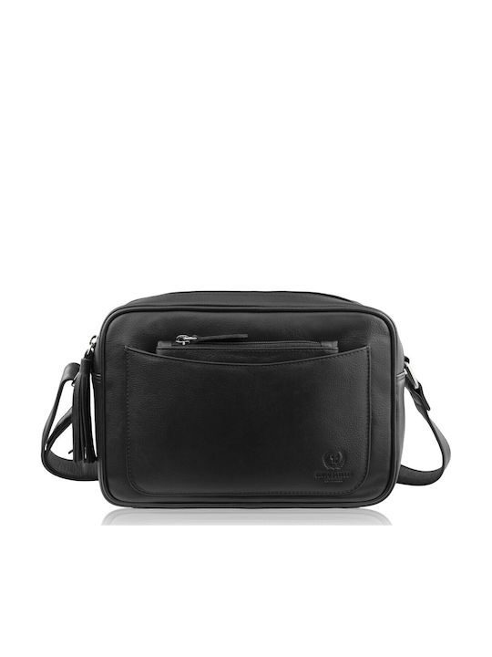 Leather Women's Bag Shoulder Black