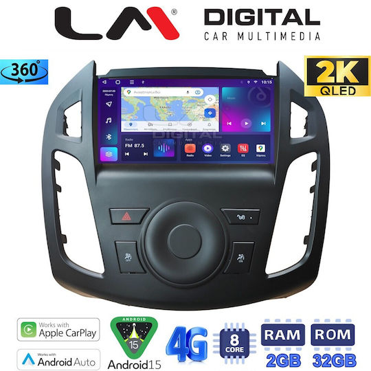 LM Digital Ηχοσύστημα Αυτοκινήτου για Ford Transit Connect 2013 > 2017 (Bluetooth/USB/WiFi/GPS/Apple-Carplay/Android-Auto)