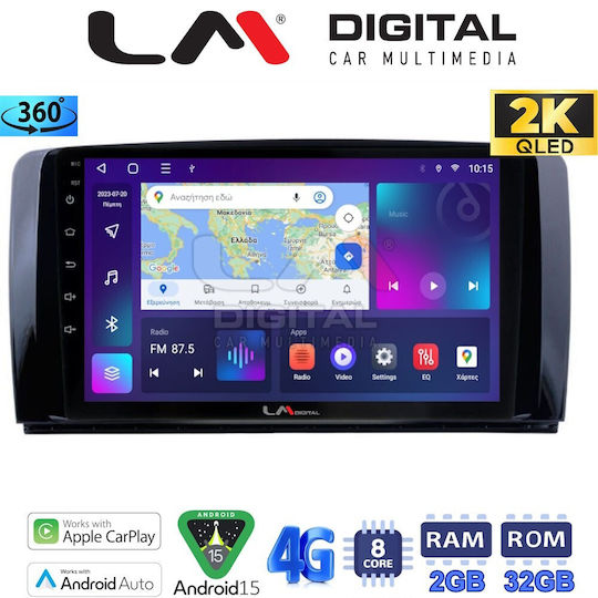 LM Digital Car Audio System for Mercedes-Benz R-Class 2006>2014 (Bluetooth/USB/WiFi/GPS/Apple-Carplay/Android-Auto)