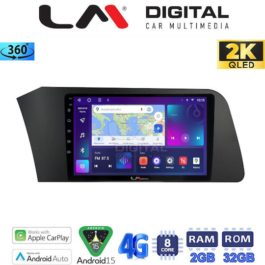 LM Digital Ηχοσύστημα Αυτοκινήτου για Hyundai Elantra 2021 (Bluetooth/USB/WiFi/GPS/Apple-Carplay/Android-Auto)