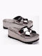 Platforme Dama Tip Slip On Argintii