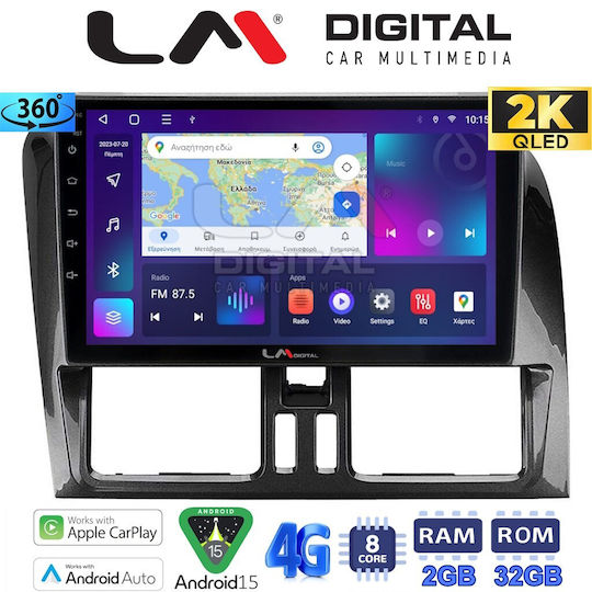 LM Digital Ηχοσύστημα Αυτοκινήτου για Volvo XC 60 2009-2017 (Bluetooth/USB/WiFi/GPS/Apple-Carplay/Android-Auto)