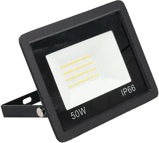 Jortan Waterproof LED Floodlight 50W Cold White 6500K IP66