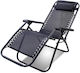 Stuhl Strand Aluminium Schwarz