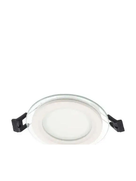 Metanor Στρογγυλό LED Panel 6W με Φυσικό Λευκό Φως 4000K