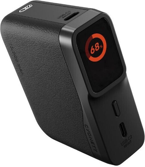 Cygnett Encore Power Bank 10000mAh 45W with USB-A Port and 2 USB-C Ports Black