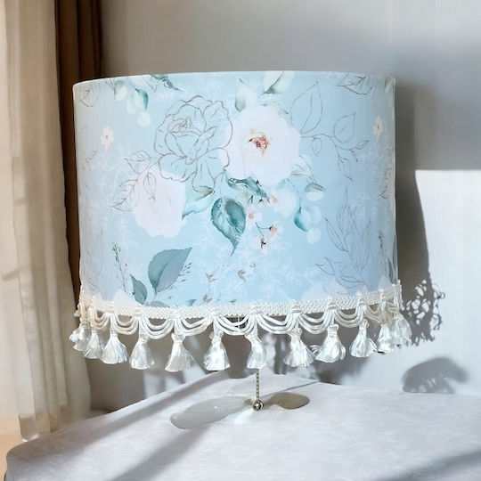 Oxygen White Roses Ceiling Light White with E27 Socket 35x20cm