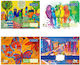 Bloc de Desen A4 120 G/m² 16 Foi Copertă Cu Design Multicolor