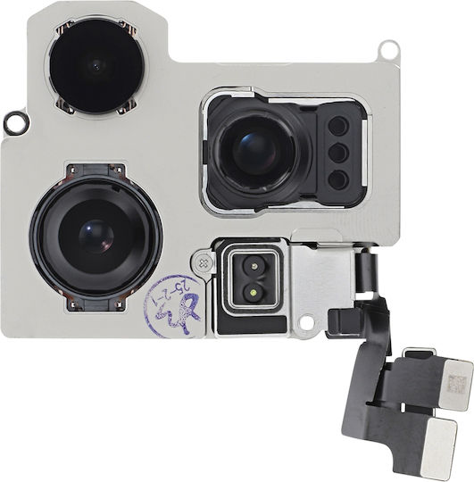 Clappio iPhone 16 Pro Cameră Principală Triplu Din Spate Zoom Unghi Ultra Larg Negru Argintiu