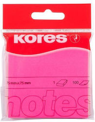 Kores Neon Sticky Notes Red 75 × 75 Mm 747075 Kores Neon Sticky Notes Red 75 × 75 Mm 747075