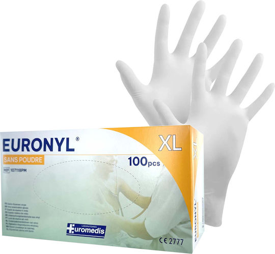 Sis Box 100 Pulverfreie Untersuchungshandschuhe Medizinischer Gebrauch XL Weiße