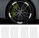 Set 20 Elemente Reflectorizante "Arc Roată" Mașini Biciclete Motociclete ATV-uri Scutere Culoare Argintie