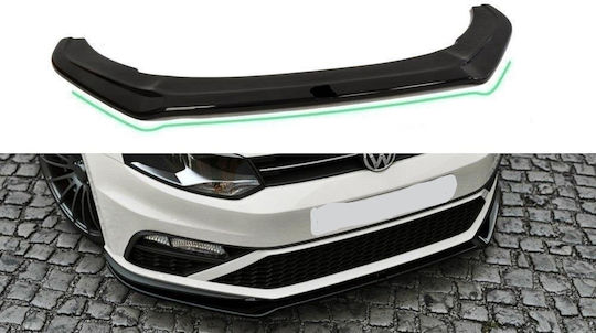 Lip Spoiler Πλαστικό Μαύρο Γυαλιστερό Vw Polo 2009-2017