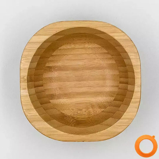 Pandaboo Παιδικό Μπωλ Φαγητού από Bamboo Πορτοκαλί