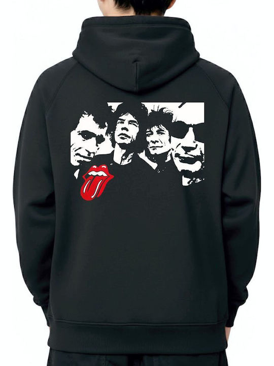 Hoodie Rolling Stones 1 Rock Avenue Black