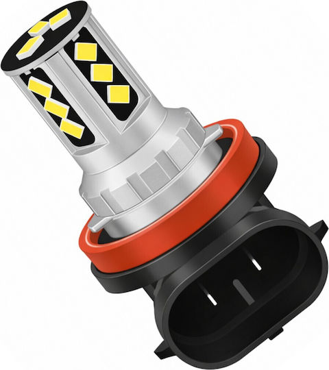 Vencore 3216-10193 H8 Canbus Gen4 Λάμπα Led Βάση H8 Canbus Gen4 18 Smd 3020 9w 2800 Lumen 8-48 Volt Ψυχρό Λευκό 6000k 3216-10193