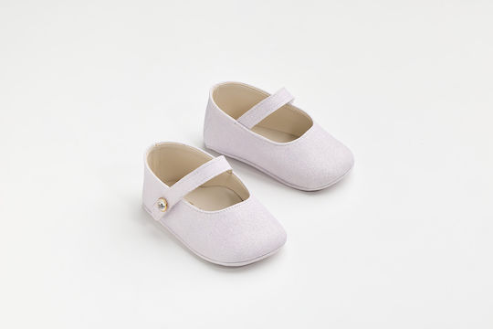 Ever Kid Balerine De Botez Din Piele Cu Talpă Moale Lila