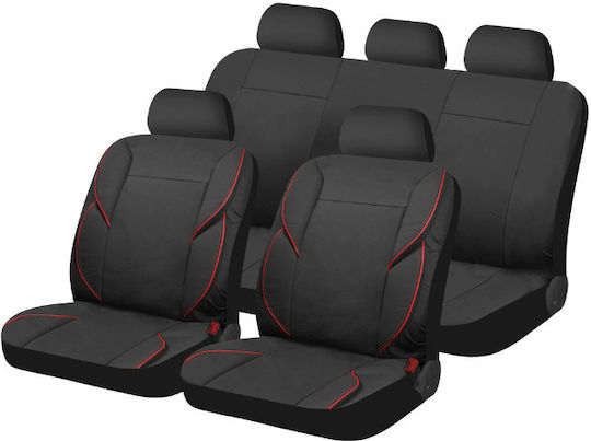 Michelin Front Car Covers Polyester Black / Red