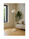Decorative Floor Lamp Wavy Column Shade White 140x35 Cm