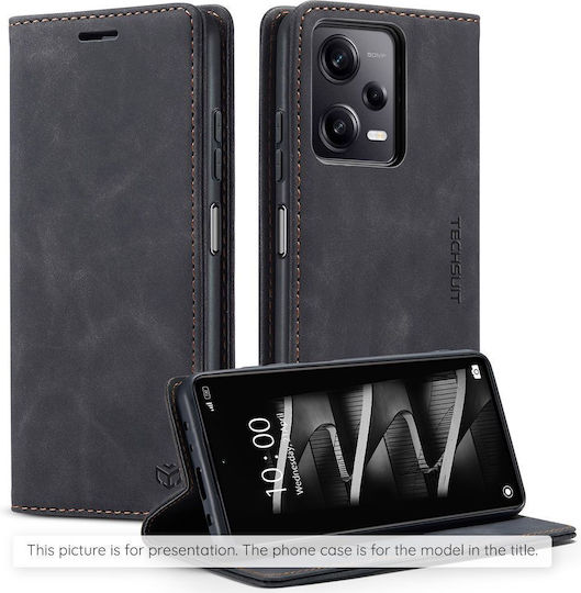 Techsuit Confy Cover Book Black (Poco F8 Pro)