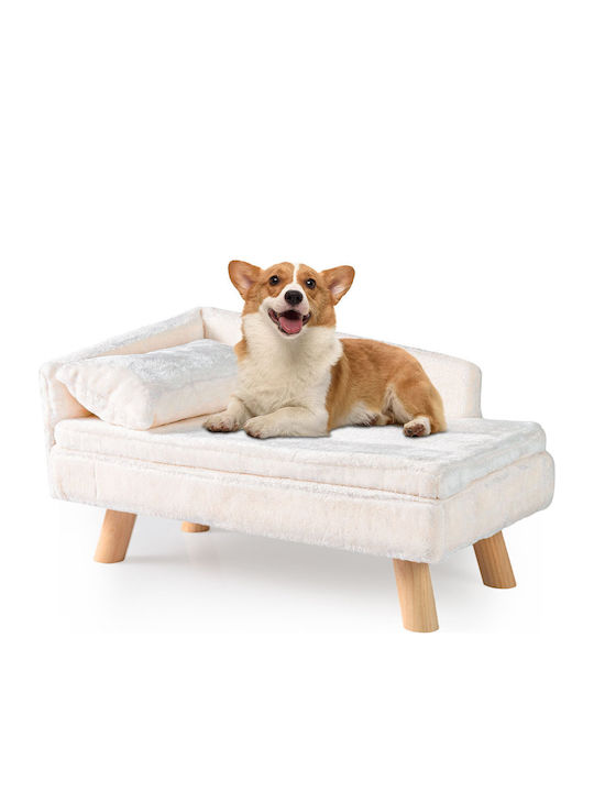 Costway Matratze für Hunde Weiß