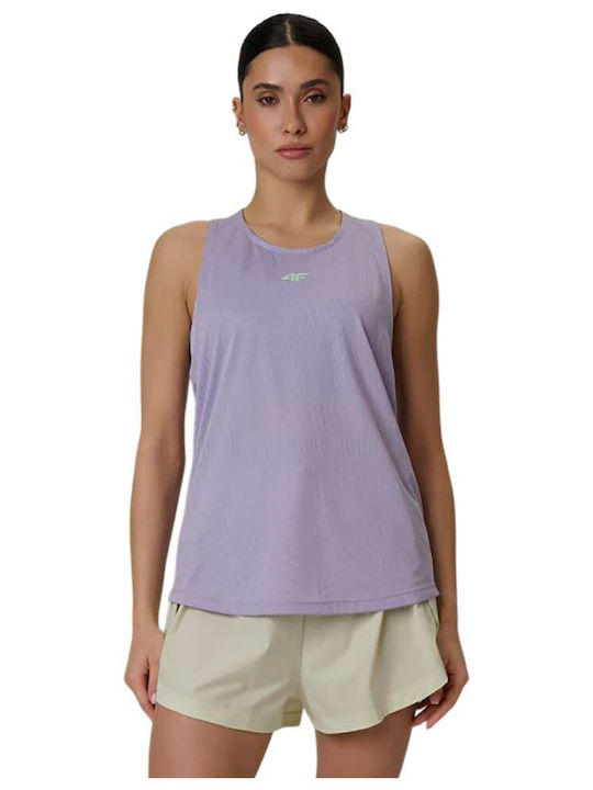 Functional Women's Blouse Sleeveless Purple