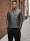 Leather Jacket Grey