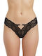 Women's Boxer with Lace Black