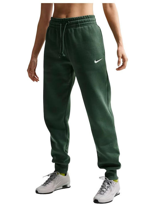Nike Sportswear Phoenix Pantaloni de Trening Fleece Verde FZ7626