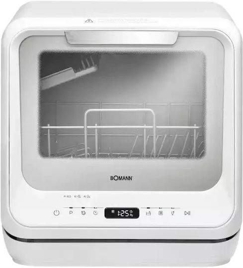 Bomann Countertop Dishwasher for 2 Place Settings W44xH44cm White