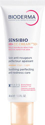 Bioderma Sensibio AR+ CC cream SPF50+ καθημερινή κρέμα με χρώμα και υψηλή αντηλιακή προστασία για το ευαίσθητο, αντιδραστικό δέρμα με τάση για ροδόχρου 40ml