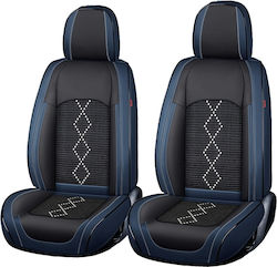 Huse Scaune Auto Premium 5 Locuri Deluxe Perforate Piele Eco Textil Negru Albastru Închis Huse Scaune Auto Premium 5 Locuri Deluxe Perforate Piele Eco Textil Negru Albastru Închis