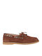 Leder Damen Mokassins in Braun Farbe