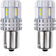 Set Lămpi Auto Led Canbus Compatibil P21 R5w/r10w 22 Smd Albe 12v/24v Proiectate Pentru Competiții Auto Off-road