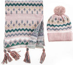 Verde Beanie Γυναικείος Σκούφος Πλεκτός σε Ροζ ...