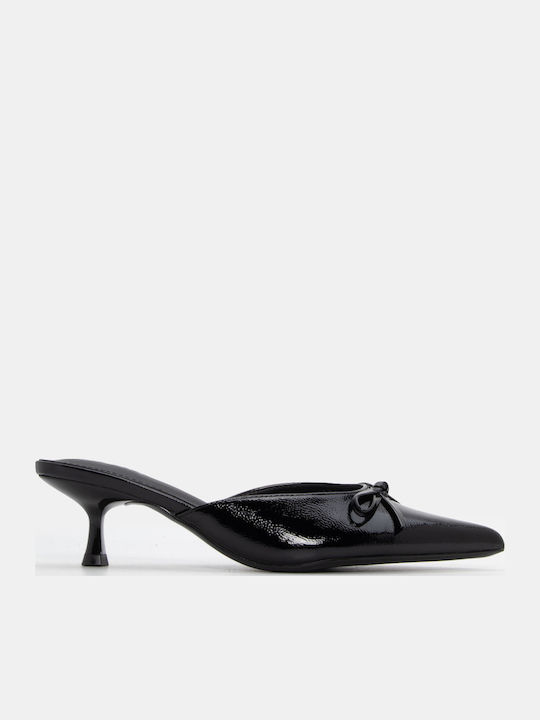 Luigi Women's Mules with Thin Low Heel in Black...