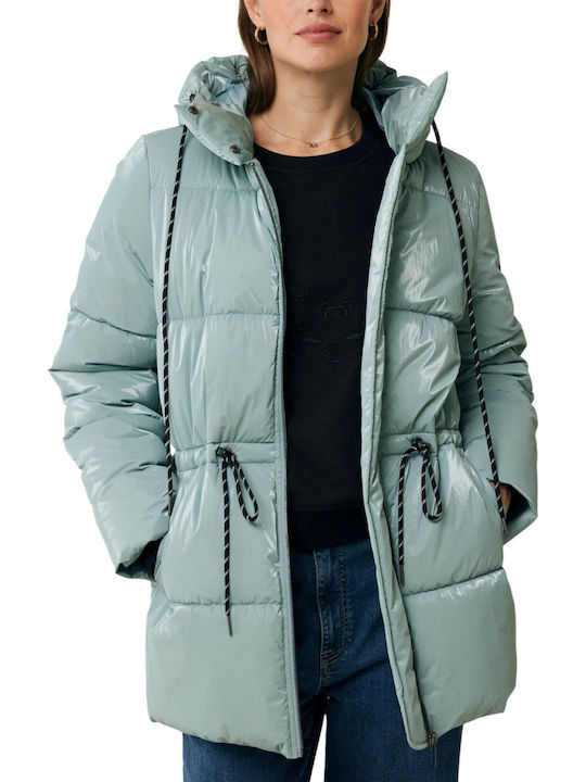 Mexx Kurze Damenjacke Für Winter Ice Blau