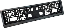 Car License Plate Frame Plastic Black Carbon 1pcs