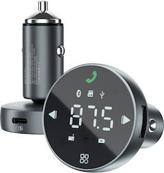 Proove Auto FM-Transmitter Fm Modulator Fmss30110003 Touchscreen USB Typ-C U-Disk Tf Bluetooth 5.0 30W Grau