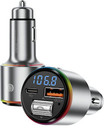 Proove Car Charger Fm Modulator Fmpd30110006 Usb Type-c Aux Bluetooth 5.3 Fast Charge 30w 12-24v Silver