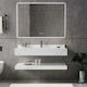 Set Mobilier Baie Bianco Marble 100x50cm Led Oglindă